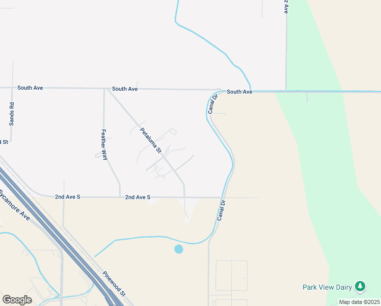 map of restaurants, bars, coffee shops, grocery stores, and more near 9118 Petaluma Street in Delhi