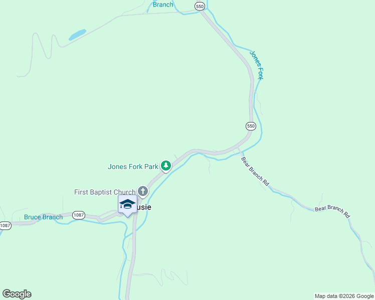 map of restaurants, bars, coffee shops, grocery stores, and more near 10219 Kentucky 550 in Mousie
