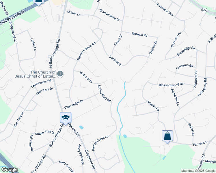 map of restaurants, bars, coffee shops, grocery stores, and more near 5013 Wiltstaff Place in Midlothian