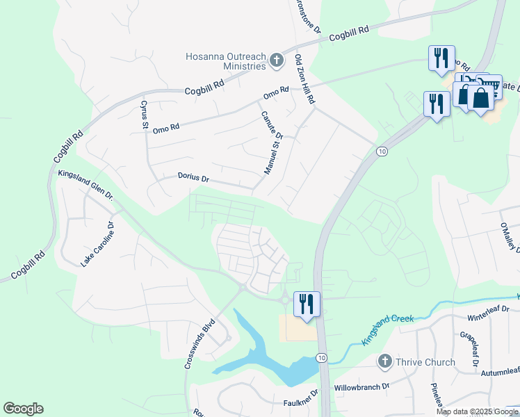map of restaurants, bars, coffee shops, grocery stores, and more near 6300 Cakebread Court in Chesterfield County