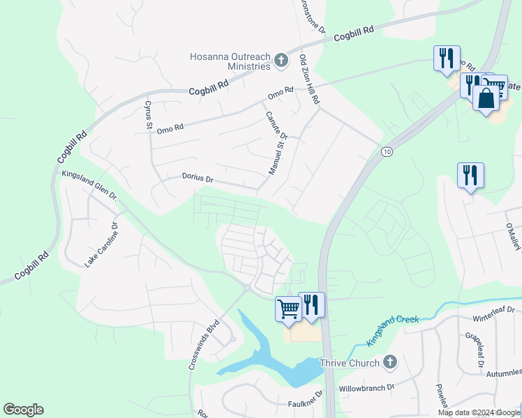 map of restaurants, bars, coffee shops, grocery stores, and more near 6300 Cakebread Court in Chesterfield County