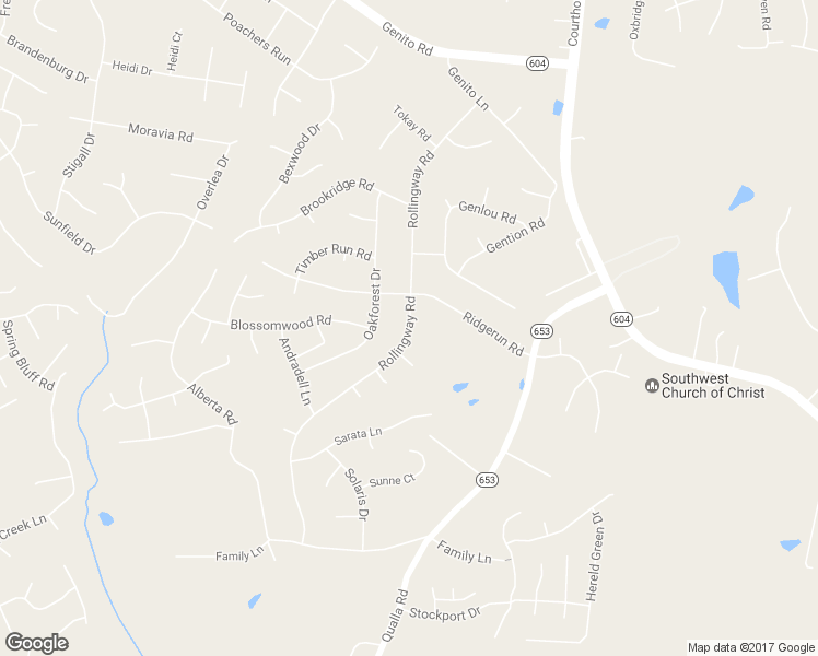 map of restaurants, bars, coffee shops, grocery stores, and more near 5118 Rollingway Road in Chesterfield