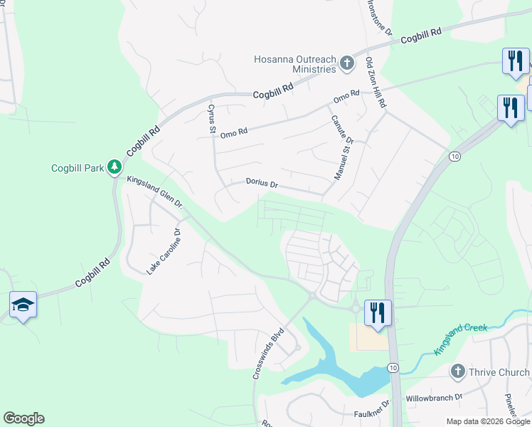 map of restaurants, bars, coffee shops, grocery stores, and more near 6425 South Beulah Road in Chesterfield County