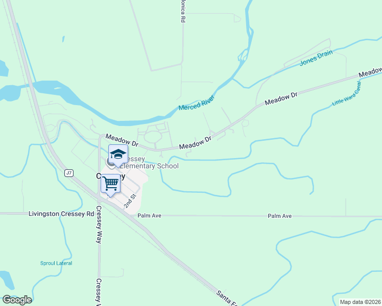 map of restaurants, bars, coffee shops, grocery stores, and more near 9601 Meadow Drive in Winton