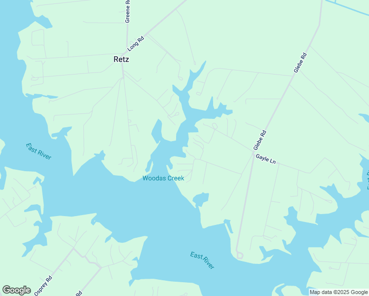 map of restaurants, bars, coffee shops, grocery stores, and more near 2582 Glebe Road in Mathews