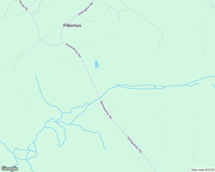 map of restaurants, bars, coffee shops, grocery stores, and more near 132 Petersburg Road in Powhatan