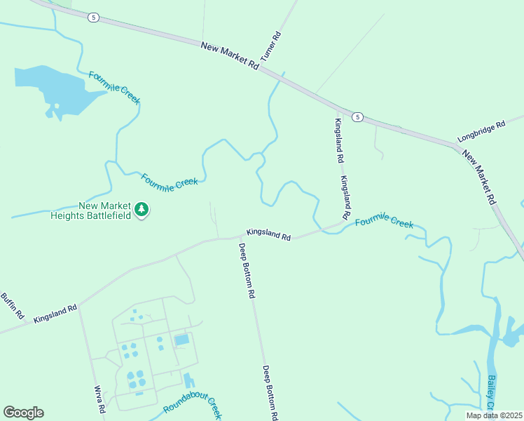 map of restaurants, bars, coffee shops, grocery stores, and more near 2720 Kingsland Road in Henrico