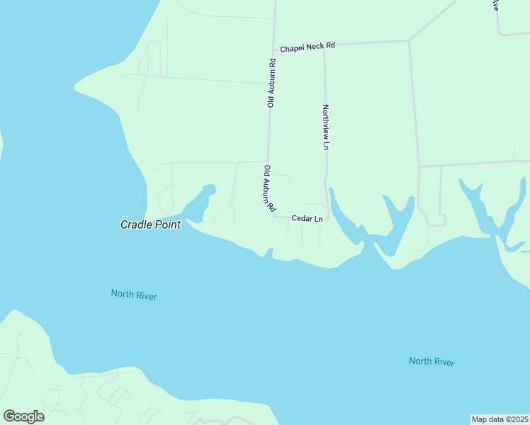 map of restaurants, bars, coffee shops, grocery stores, and more near 11 Old Auburn Road in North