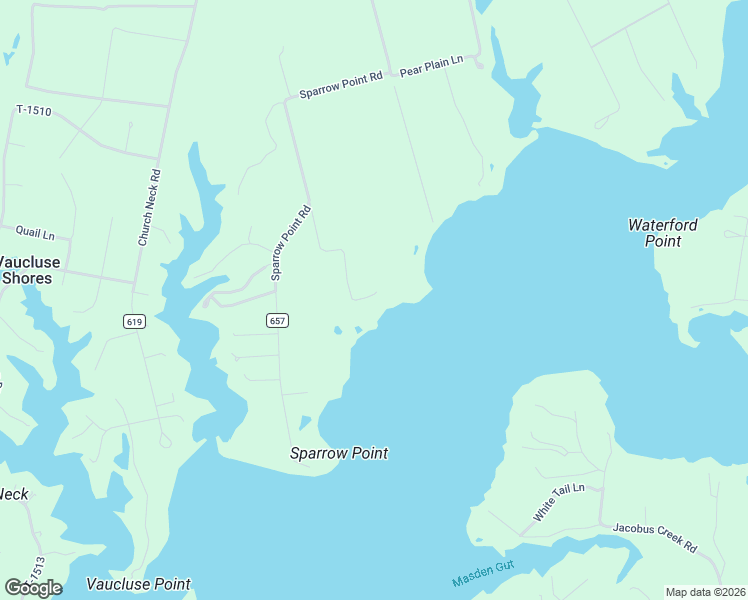 map of restaurants, bars, coffee shops, grocery stores, and more near 11331 Sparrow Point Road in Machipongo