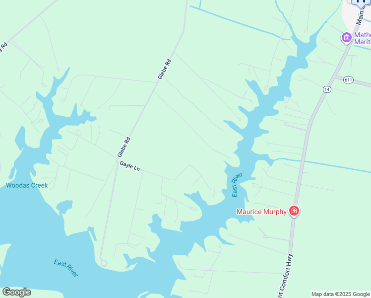 map of restaurants, bars, coffee shops, grocery stores, and more near 391 Gayle Lane in Mathews