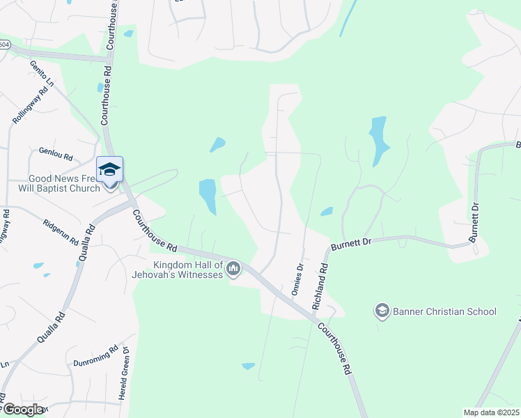 map of restaurants, bars, coffee shops, grocery stores, and more near 5425 Carteret Road in Chesterfield