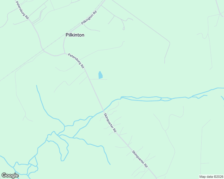 map of restaurants, bars, coffee shops, grocery stores, and more near 132 Petersburg Road in Powhatan