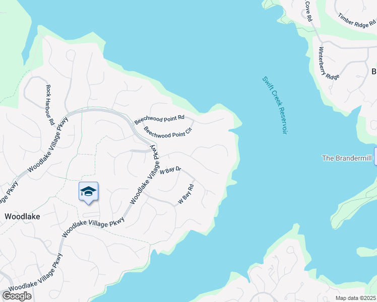 map of restaurants, bars, coffee shops, grocery stores, and more near 5430 Sunrise Bluff Court in Midlothian