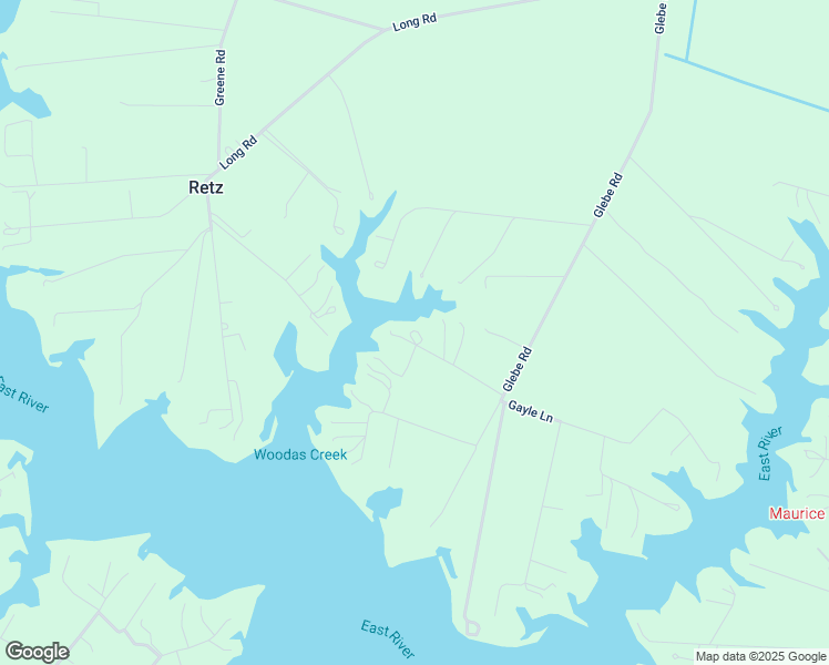 map of restaurants, bars, coffee shops, grocery stores, and more near 226 Anchorage Way in Mathews