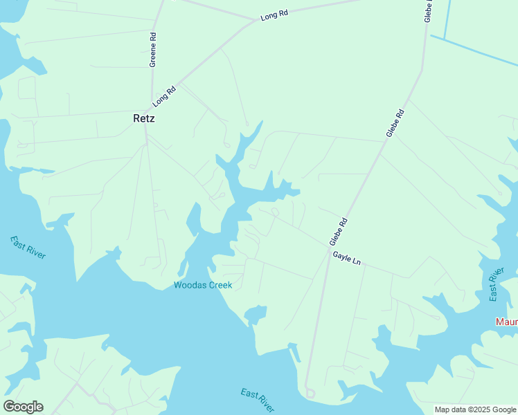 map of restaurants, bars, coffee shops, grocery stores, and more near 231 Anchorage Way in Mathews