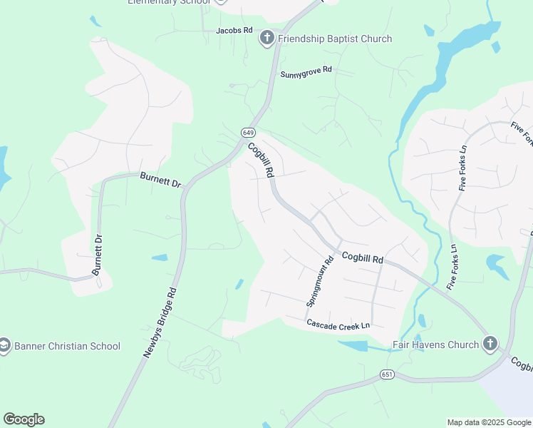 map of restaurants, bars, coffee shops, grocery stores, and more near 5719 Garden Ridge Court in Chesterfield