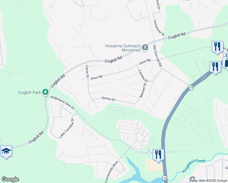 map of restaurants, bars, coffee shops, grocery stores, and more near 6302 Macbeth Court in Richmond