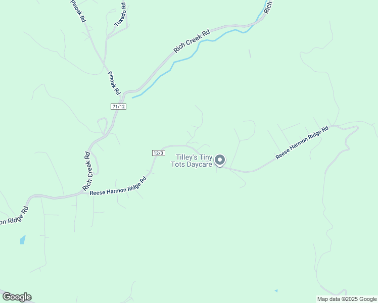 map of restaurants, bars, coffee shops, grocery stores, and more near 1622 Reese Harmon Ridge Road in Rock