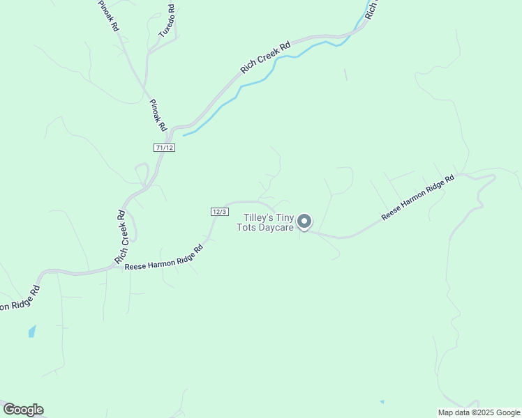 map of restaurants, bars, coffee shops, grocery stores, and more near 1622 Reese Harmon Ridge Road in Rock