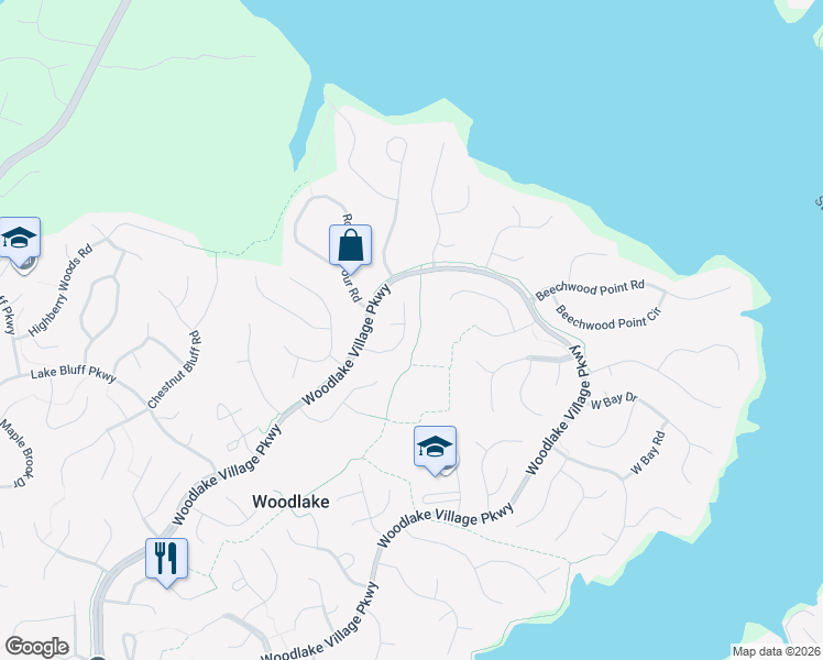map of restaurants, bars, coffee shops, grocery stores, and more near 5411 Pleasant Grove Lane in Midlothian