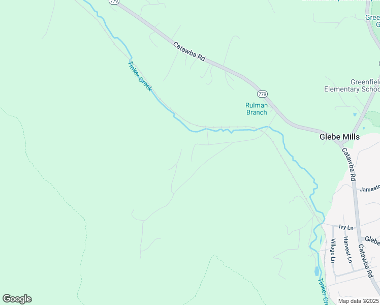 map of restaurants, bars, coffee shops, grocery stores, and more near 246 Game Trail in Troutville