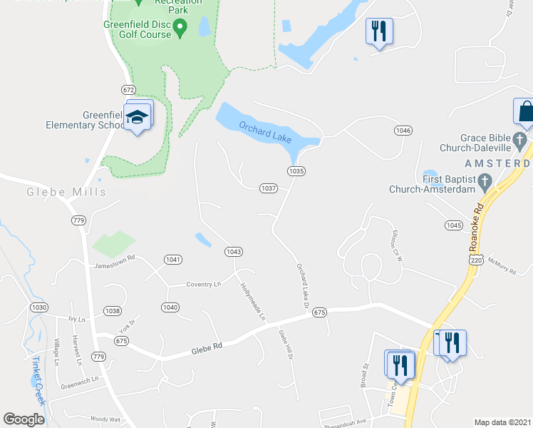 map of restaurants, bars, coffee shops, grocery stores, and more near 43 Meadow Circle in Daleville