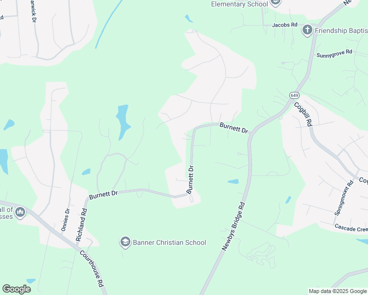 map of restaurants, bars, coffee shops, grocery stores, and more near 5620 Burnett Drive in Chesterfield