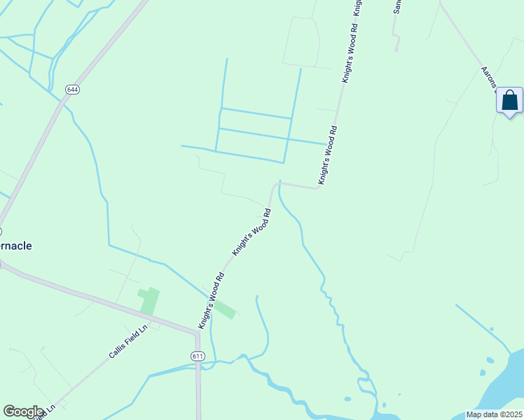 map of restaurants, bars, coffee shops, grocery stores, and more near 1110 Knight's Wood Road in Diggs