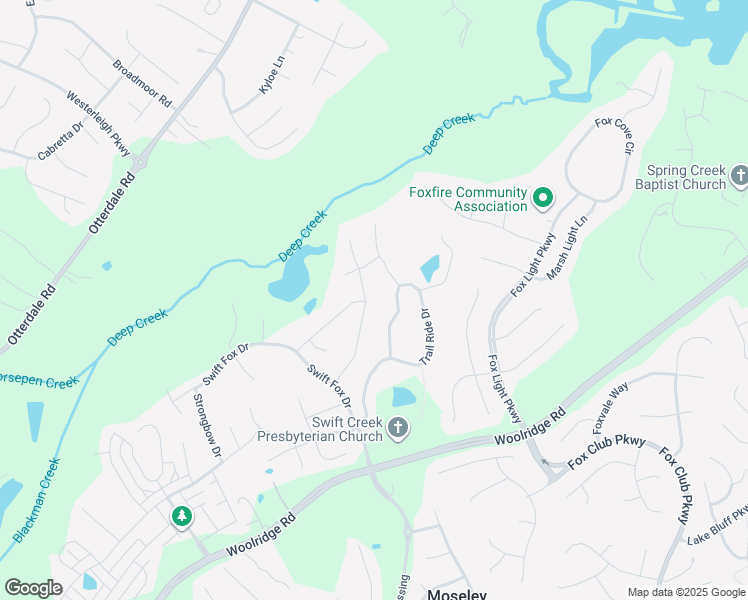map of restaurants, bars, coffee shops, grocery stores, and more near 5512 Quarter Horse Lane in Moseley