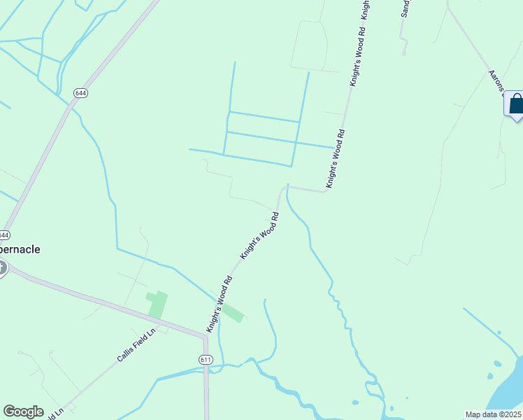 map of restaurants, bars, coffee shops, grocery stores, and more near 1110 Knight's Wood Road in Diggs