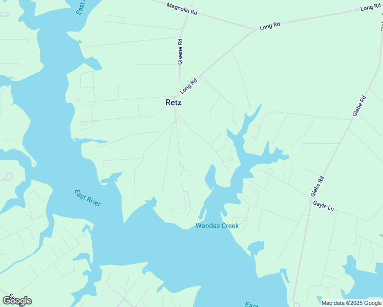 map of restaurants, bars, coffee shops, grocery stores, and more near 259 Thurston Road in Mathews