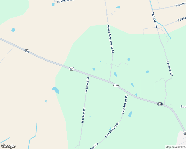 map of restaurants, bars, coffee shops, grocery stores, and more near Highway 254 in Sacramento