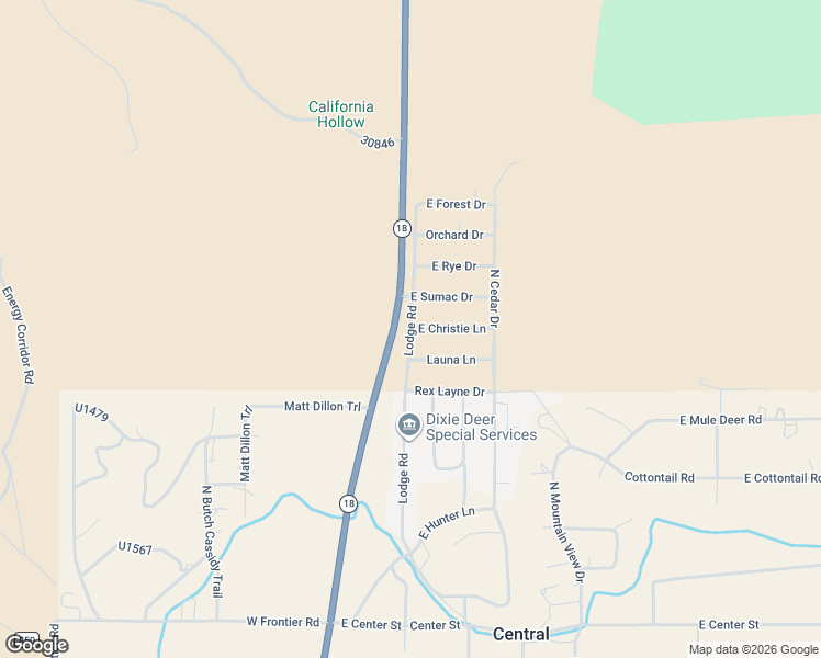 map of restaurants, bars, coffee shops, grocery stores, and more near 9 East Christie Lane in Central