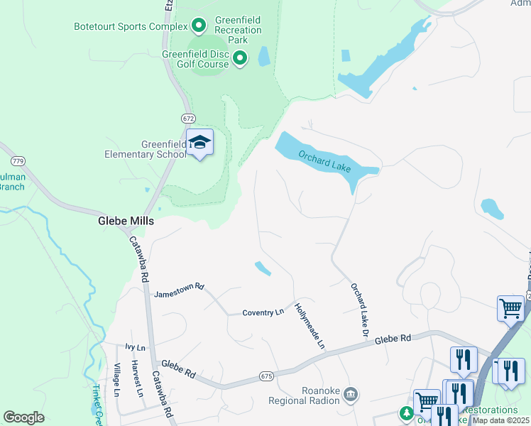 map of restaurants, bars, coffee shops, grocery stores, and more near 542 Hollymeade Lane in Daleville