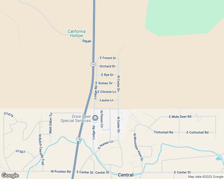 map of restaurants, bars, coffee shops, grocery stores, and more near 211 East Christie Lane in Central