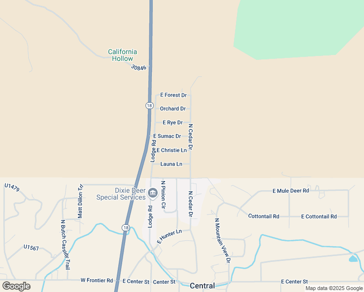 map of restaurants, bars, coffee shops, grocery stores, and more near 211 East Christie Lane in Central