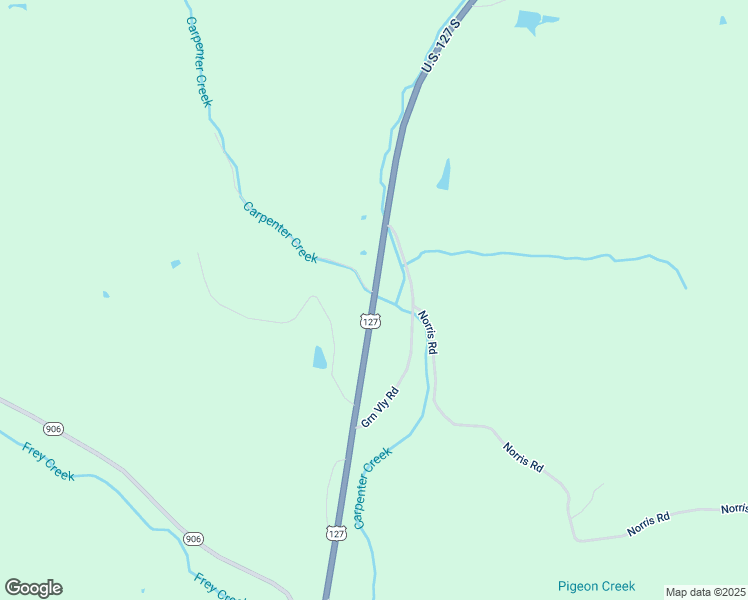 map of restaurants, bars, coffee shops, grocery stores, and more near 11877 U.S. 127 in Hustonville