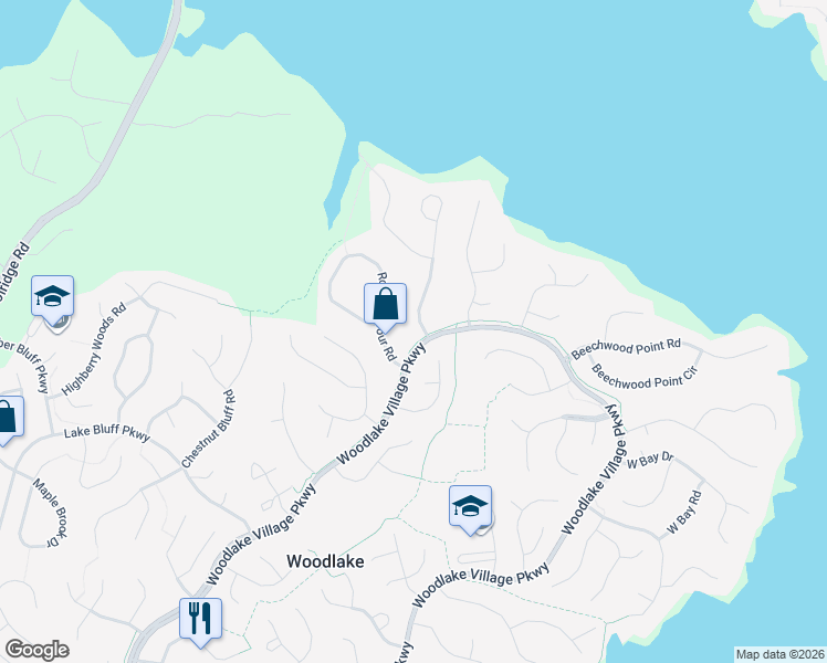 map of restaurants, bars, coffee shops, grocery stores, and more near 5316 Clipper Cove Road in Midlothian