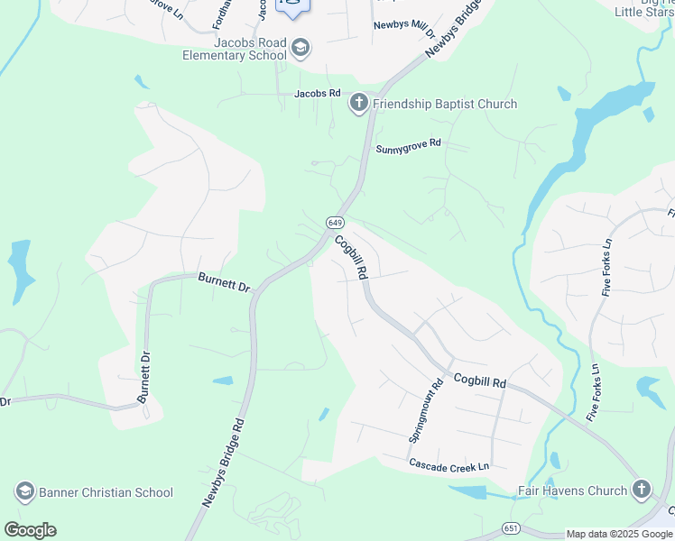 map of restaurants, bars, coffee shops, grocery stores, and more near 9812 Garden Ridge Place in Chesterfield