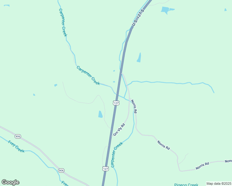 map of restaurants, bars, coffee shops, grocery stores, and more near 11877 U.S. 127 in Hustonville