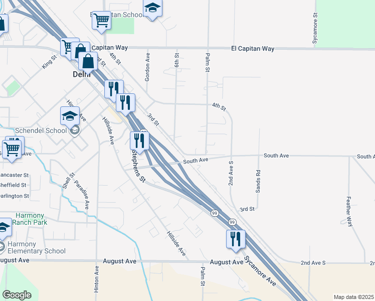 map of restaurants, bars, coffee shops, grocery stores, and more near in Delhi