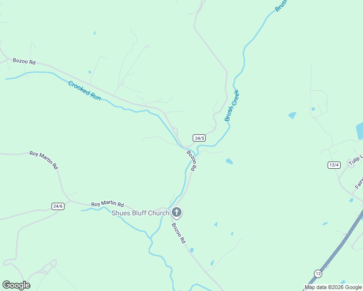 map of restaurants, bars, coffee shops, grocery stores, and more near Bozoo Road in Peterstown