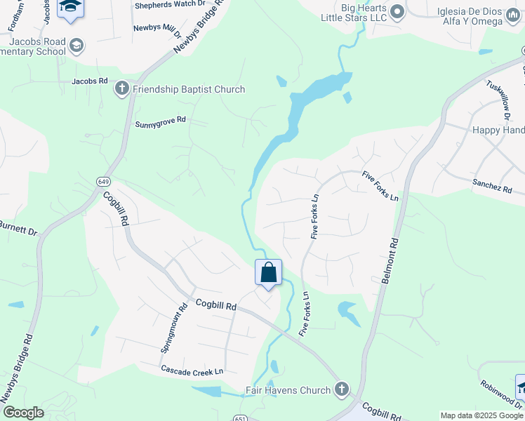 map of restaurants, bars, coffee shops, grocery stores, and more near 7919 Waterman Lane in Chesterfield