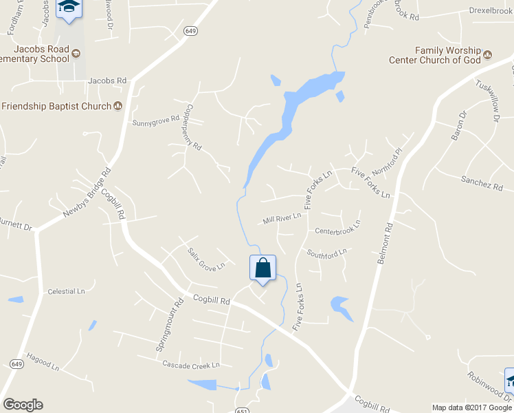 map of restaurants, bars, coffee shops, grocery stores, and more near 7919 Waterman Lane in Chesterfield