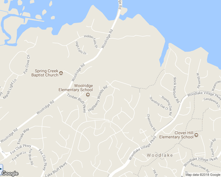 map of restaurants, bars, coffee shops, grocery stores, and more near 14815 Highberry Woods Drive in Midlothian