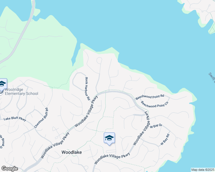 map of restaurants, bars, coffee shops, grocery stores, and more near 5304 West Shore Road in Midlothian