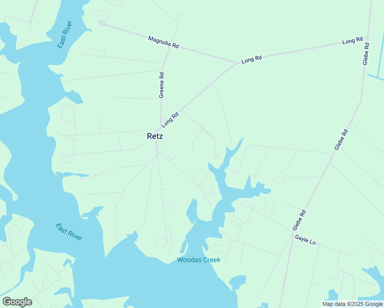 map of restaurants, bars, coffee shops, grocery stores, and more near 947 Long Road in Mathews