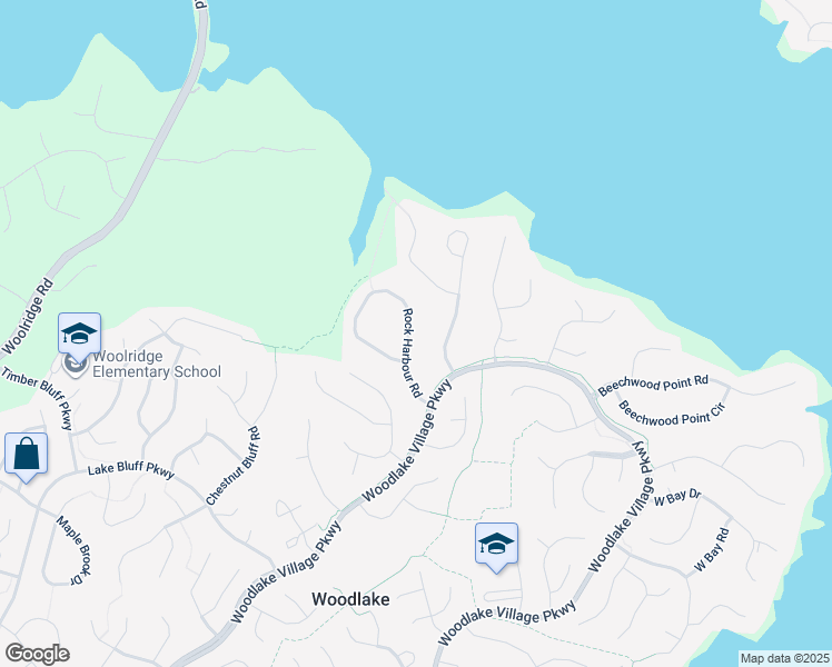 map of restaurants, bars, coffee shops, grocery stores, and more near 5307 Rock Harbour Road in Midlothian