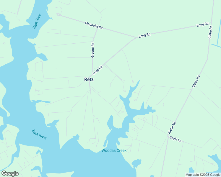 map of restaurants, bars, coffee shops, grocery stores, and more near 947 Long Road in Mathews