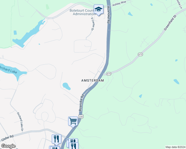 map of restaurants, bars, coffee shops, grocery stores, and more near 129 Amsterdam Road in Daleville
